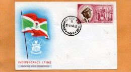 Burundi 1962 FDC - Gebraucht