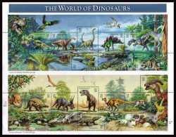 VERINIGTE STAATEN ÉTATS UNIS USA 1997 MS PREHISTORIC:WORLD OF DINOSAURS SC 3136SP YV BF2590-605 MI SH2814-28 SG MS3285 - Sheets