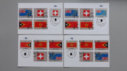 UNO-New York 1041/4 TAB SG 991/4 Sc 929/32 Maximumkarte MK/MC, ESST, Flaggen Der Mitgliedsstaaten - Maximumkaarten
