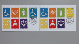 UNO-New York 1097/8 Maximumkarte MK/MC, ESST, Übereinkommen über Die Rechte Von Menschen Mit Behinderungen - Cartes-maximum