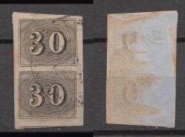 Brazil Brasil Mi# 13 Pair Used 30R Verticais Good Margins - Used Stamps