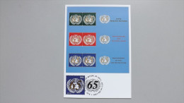 UNO-New York 1227 Aus Block 34 Maximumkarte MK/MC, ESST, 65 Jahre Vereinte Nationen. - Cartes-maximum