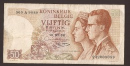 België 50 Frank 14-5- 1966 -NO: 956  A 9089 - 50 Francs