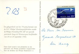 Geïllustreerde Briefkaart Speciale Vlucht Philips Friendship PH-LIP (24 September 1966) - Brieven En Documenten