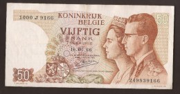 België 50 Frank 14-5- 1966 -NO: 1000 J 9166 - 50 Francs