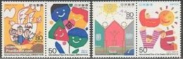 Japan 1994 International Year Of The Family Stamps #2236‑2239 Love Bird Flower Sun - Unused Stamps