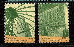 Nations Unies - Vienne N° 325/326 - 55e Ann. De L'O.N.U. - Neufs