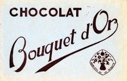 BUVARD BUVARDS CHOCOLAT BOUQUET D'OR - Chocolat