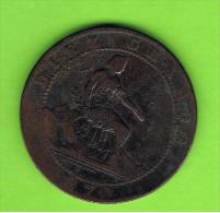 ESPAÑA   -  Gobierno Provisional 10 Centimos 1870 Patina - Premières Frappes