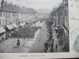 CPA Saint Dié. Revue Du 14 Juillet. Défilé Militaire - Saint Die