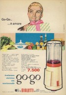 # BIALETTI FRULLATORE ROBOT DA CUCINA 1960s Advert Pubblicità Publicitè Reklame Roboter-Kucke Household Menage Haushalt - Afiches