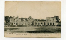 CP , MILITARIA , GUERRE 1914-1918 , Destruction De Senlis Par Les Allemands, Ruines De La Gare - Weltkrieg 1914-18