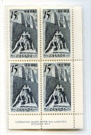 Canada  **    N° 407 -  Armistice De 1918 . Bloc De 4 - - Unused Stamps