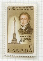 Canada  **    N° 420 -   Sir Isac Brock  - - Unused Stamps