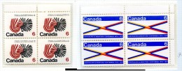 Canada  **    N° 426 / 427 - Cent. Des Territoires Du Nord-Ouest-   Bloc  De 4 - Unused Stamps