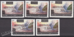 Azerbaidjan - Azerbaijan - Azerbaycan 1992 Yvert 78-82, Definitive Set - Overprinted - MNH - Azerbaïdjan