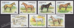 Azerbaidjan - Azerbaijan - Azerbaycan 1993 Yvert 87-93, Fauna, Horses - MNH - Aserbaidschan