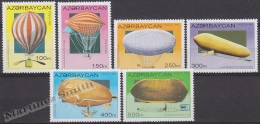 Azerbaidjan - Azerbaijan - Azerbaycan 1995 Yvert 224-29, Aviation, Dirigeables - MNH - Azerbeidzjan