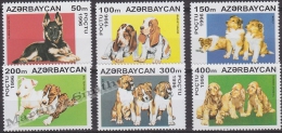 Azerbaidjan - Azerbaijan - Azerbaycan 1996 Yvert 261-66, Fauna, Dogs - MNH - Azerbaïdjan