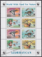 Azerbaidjan - Azerbaijan - Azerbaycan 2000 Yvert 395-98, WWF, Birds, Ducks - Sheetlet - MNH - Azerbeidzjan