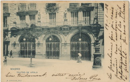 Madrid Teatro De Apolo  A. Canovas  Dorso No Dividido 1902 A Bone Constantine Algeria - Madrid