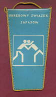 W4  / SPORT - Wrestling Lutte Ringen Provincial SPORT FEDERATION - Szczecin - 18.8 X 10.3 Cm. Wimpel Fanion Flag Poland - Otros & Sin Clasificación