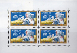 Raumfahrt 1970 Apollo 12 Ungarn 2576 4-Kleinbogen ** 4€ Hoja M/s Blocs Moon Space S/s Sheetlets Sheets Bf Hungaria - United States