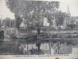 CPA Le Bourg D´Iré. Vue Vers L'église Du Bord De La Verzée - Other & Unclassified