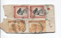 Belgisch Congo Belge TP 240(2)-258(2) S/Echantillon Sans Valeur Recommandé C.Jadotville En 1945 PR703 - Storia Postale