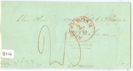 E.o. VOORLOPER BRIEFOMSLAG Uit 1847 Van AMSTERDAM Naar ARNHEM (8516) - ...-1852 Prephilately