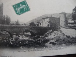CPA Chavanay. Le Pont De Le Chollerie. La Tour Du Vieux Chateau - Other & Unclassified