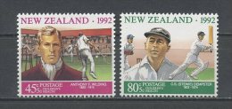 Nlle ZELANDE 1992 N° 1186/1187 ** Neufs = MNH Superbes Cote 3,25 € Santé Enfants Sportifs Célèbres Tennis Cricket - Unused Stamps