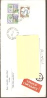 LETTRE EXPRES DE PERUSA ARGENTINE A LABRUGUIERE TARN FRANCE 1991 - Brieven En Documenten