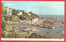 CARTOLINA VG REGNO UNITO - TORQUAY - Il Porto - Harbour - 9 X 14 - ANNULLO TARGHETTA SOUTH DEVON 1979 - Torquay