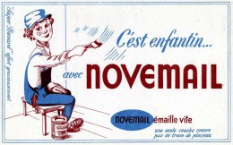 BUVARD BUVARDS NOVEMAIL EMAILLE VITE ENFANT ILLUSTRATEUR PEINTURE - Verf & Lak