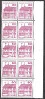 BRD 1979 MiNr.1028 A 10er Block Bogenrand ** Postfrisch Schloss Rheydt  ( 1904  ) - Autres & Non Classés