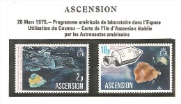 Ascension - 1975 - Y&T 184 Et 185 Neuf ** - América Del Sur