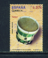 SPAIN  -  2013  Percussion Instruments  37c  Used As Scan - Oblitérés