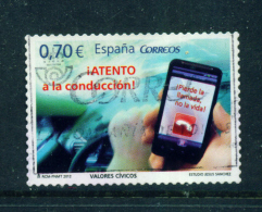 SPAIN  -  2012  Civic Duty  70c  Used As Scan - Used Stamps