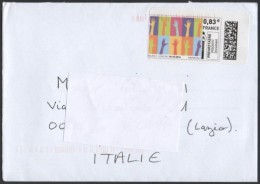 FRANCE 2014 - MAILED ENVELOPE - PERSONALIZED STAMP - HANDS - Brieven En Documenten