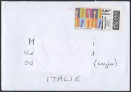 FRANCE 2014 - MAILED ENVELOPE - PERSONALIZED STAMP - HANDS - Lettres & Documents