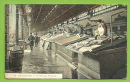 BRUXELLES : Marché Aux Poissons    (1913) - Marchés