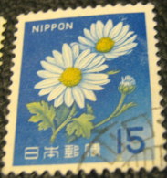 Japan 1966 Chrysanthemums Flowers 15y - Used - Oblitérés