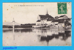 SEYSSEL (Haute Savoie) LE PONT ET LES QUAIS. - 1915 - - Seyssel