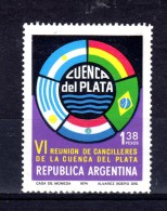 ARGENTINA - 1974 - 6th Meeting Of Foreign Ministers Of Rio De La Plata Basin Countries - Sc 1022 - VF MNH - Unused Stamps