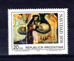 ARGENTINA - 1976 - Christmas, Painting By Edith Chiapetto - Sc 1141 -  VF MNH - Ungebraucht