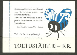 Estland Estonia Estonie In Exil 1975 Pfadfinder Boy Scouts Scouting Special Donation Card Unused - Lettres & Documents