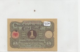 Billets - B1200  -   Allemagne    - Billet 1 Mark 1920 ( Type, Nature, Valeur, état... Voir Double Scan) - Imperial Debt Administration