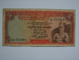 BILLET CEYLAN - P.72b - 1974 - 2 RUPEES - STATUE DIVINITE - STATUE DE LION - Sri Lanka