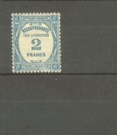 FRANCE STAMP TIMBRE TAXE N° 61 \" 2F BLEU \" NEUF Xx TTB - Andere & Zonder Classificatie